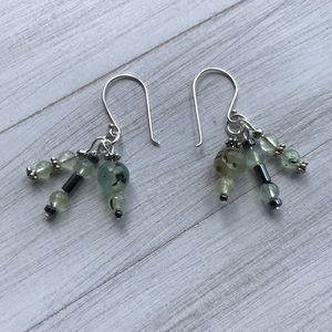 Prehnite earrings